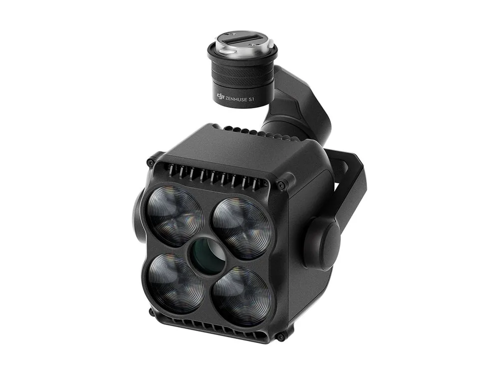 DJI Zenmuse S1, вид сверху сбоку